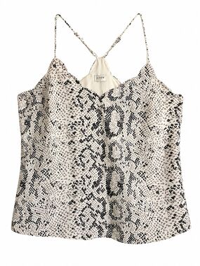J.Crew Snake Print Scalloped Cami Tank